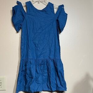 Carter's Vibrant Blue cold shoulder Dress 10/12